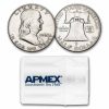 1962-D Franklin Half Dollar 20-Coin Roll Avg Circ