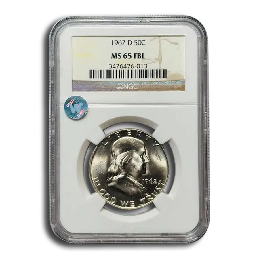 1962-D Franklin Half Dollar MS-65 NGC (FBL)