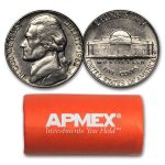 1962-D Jefferson Nickel 40-Coin Roll BU