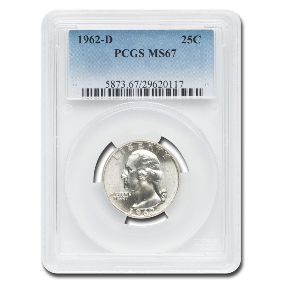1962-D Washington Quarter MS-67 PCGS