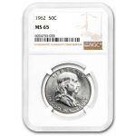 1962 Franklin Half Dollar MS-65 NGC