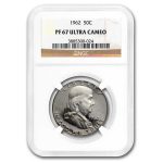 1962 Franklin Half Dollar PF-67 Ultra Cameo NGC