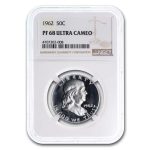 1962 Franklin Half Dollar PF-68 Ultra Cameo NGC