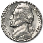1962 Jefferson Nickel BU