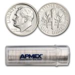 1962 Roosevelt Dime 50-Coin Roll Proof