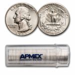 1962 Washington Quarter 40-Coin Roll BU