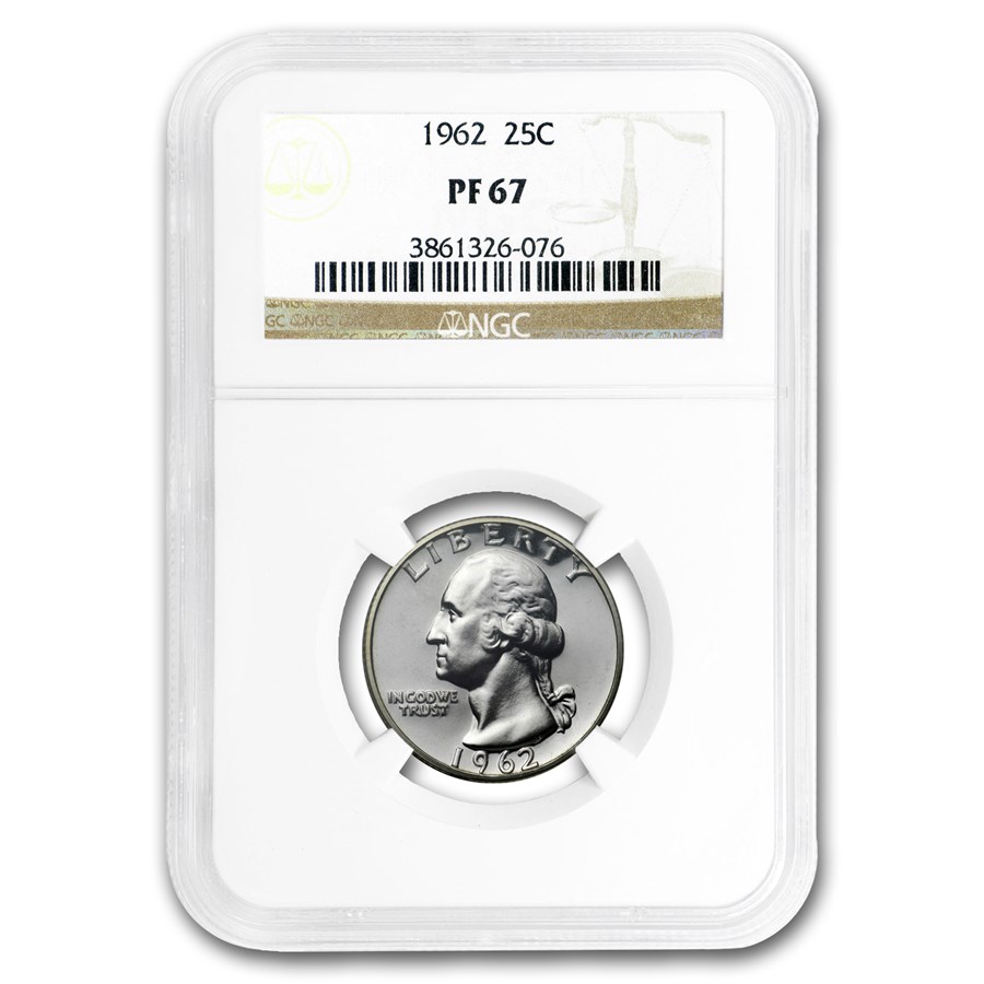 1962 Washington Quarter PF-67 NGC