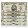 1963 $5.00 U.S. Note Red Seal VG/VF (Fr#1536) Lot of 20