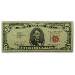 1963* $5.00 U.S. Note Red Seal XF (Fr#1536*) Star Note