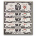 1963-A $2.00 U.S. Note Red Seal CCU (Fr#1514) 15 Consecutive