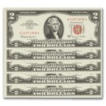 1963-A $2.00 U.S. Notes Red Seal CCU (Fr#1514) 43 Consecutive