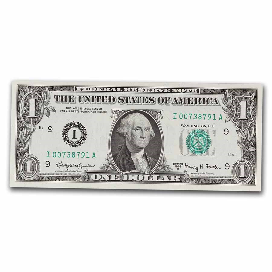 1963-A (I-Minneapolis) $1.00 FRN CU (Fr#1901-I)