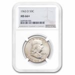 1963-D Franklin Half Dollar MS-66+ NGC