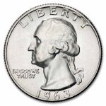 1963-D Washington Quarter BU
