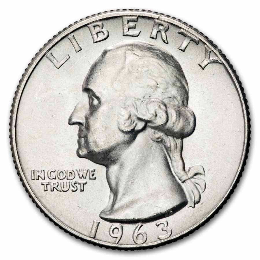 1963-D Washington Quarter BU