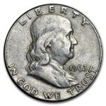 1963 Franklin Half Dollar Fine/AU