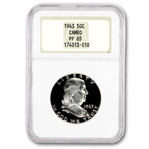 1963 Franklin Half Dollar PF-65 CAMEO NGC