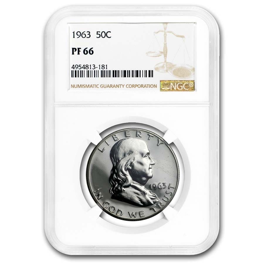 1963 Franklin Half Dollar PF-66 NGC