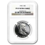 1963 Franklin Half Dollar PF-67 Ultra Cameo NGC