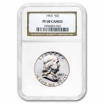 1963 Franklin Half Dollar PF-68 CAMEO NGC