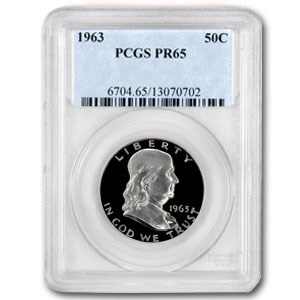 1963 Franklin Half Dollar PR-65 PCGS