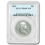 1963 Franklin Half Dollar PR-66 CAMEO PCGS