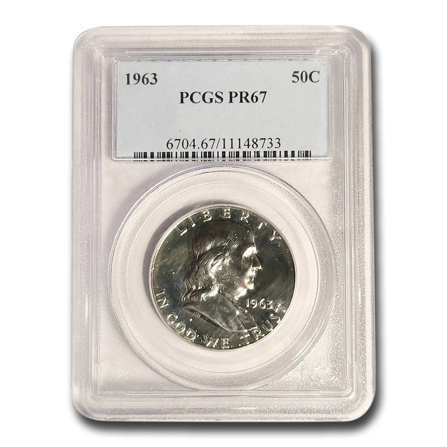 1963 Franklin Half Dollar PR-67 PCGS