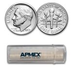 1963 Roosevelt Dime 50-Coin Roll Proof