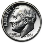 1963 Roosevelt Dime Gem Proof