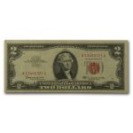 1963 thru 1963-A $2.00 U.S. Notes Red Seal VG/VF