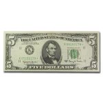 1963s* $5.00 FRN AU (Star Note, Districts of Our Choice)