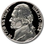 1964 Jefferson Nickel Gem Proof