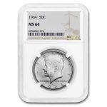 1964 Kennedy Half Dollar MS-64 NGC