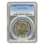 1964 Kennedy Half Dollar MS-66 PCGS