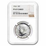 1964 Kennedy Half Dollar PF-67 Cameo NGC