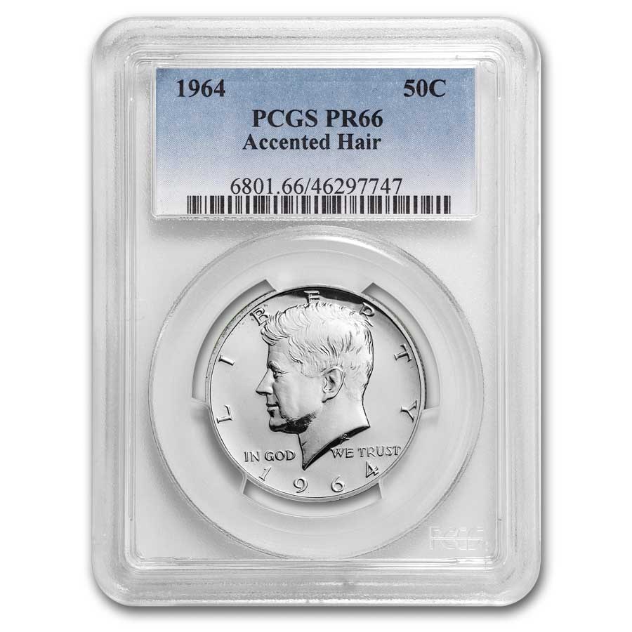 1964 Kennedy Half Dollar PR-66 PCGS (Accented Hair)