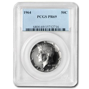 1964 Kennedy Half Dollar PR-69 PCGS