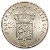 1964 Netherlands Antilles Silver 2 1/2 Gulden Juliana BU