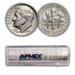1964 Roosevelt Dime 50-Coin Roll Proof