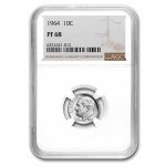 1964 Roosevelt Dime PF-68 NGC