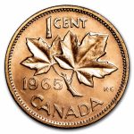 1965 Canada Copper Cent BU/Prooflike