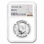 1965 Kennedy Half Dollar MS-67* NGC (SMS)