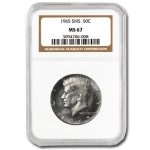 1965 Kennedy Half Dollar MS-67 NGC (SMS)