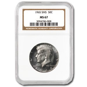 1965 Kennedy Half Dollar MS-67 NGC (SMS)