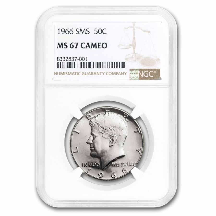 1966 Kennedy Half Dollar MS-67 CAM NGC (SMS)