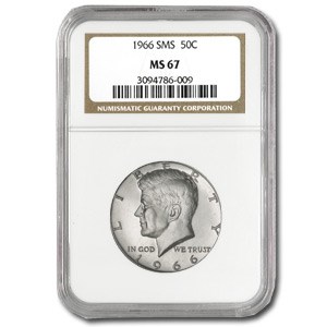 1966 Kennedy Half Dollar MS-67 NGC (SMS)