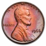 1966 Lincoln Cent (SMS)