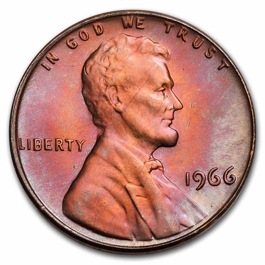 1966 Lincoln Cent (SMS)