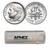 1966 Roosevelt Dime 50-Coin Roll BU