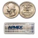 1966 Washington Quarter 40-Coin Roll BU